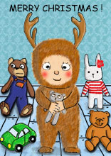Christmas boy disguised